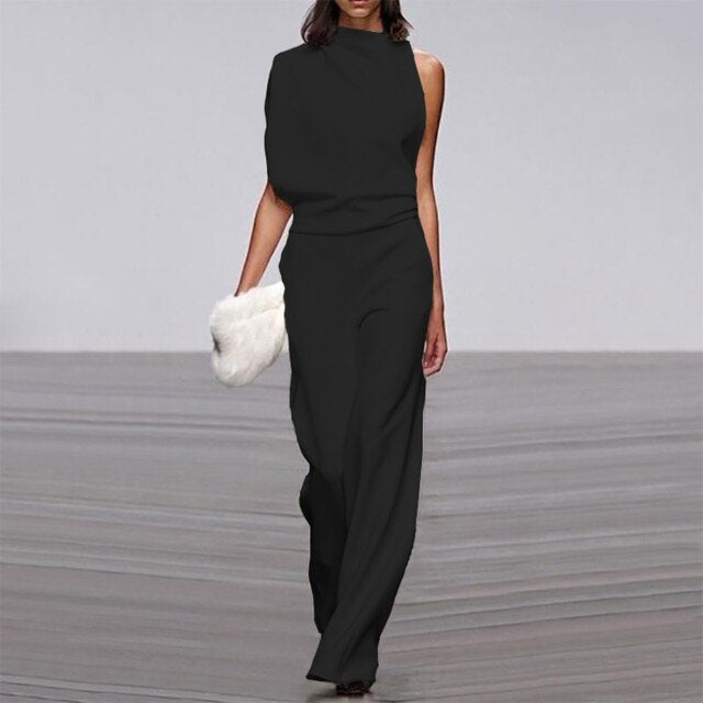 Trendy Summer Jumpsuit - Claire-Black-S-Nora Luxe