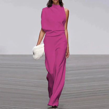 Trendy Summer Jumpsuit - Claire-Pink-S-Nora Luxe