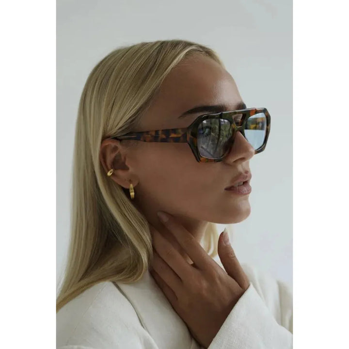 Trendy Sunglasses with Glamour Detail – Nova-Brown glass-The Livary