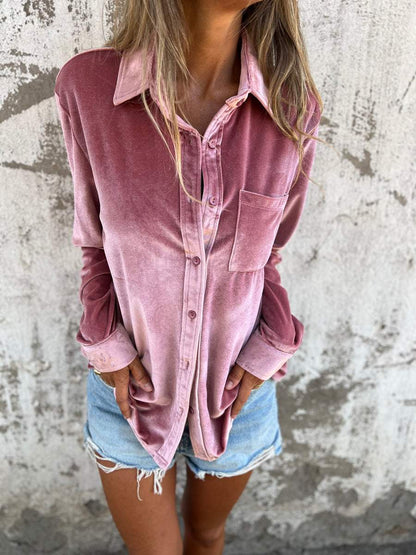 Fashionable Soft Long Sleeve Top - Clara - Pexav