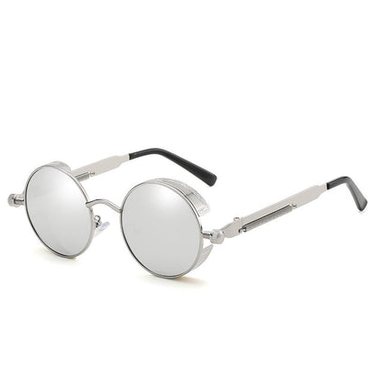Trendy vintage sunglasses for ladies & gentlemen – Savino-Silver mirror-Nora Luxe