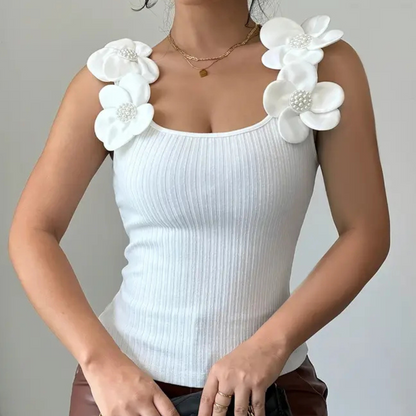 Chic Floral Short Sleeve Women's Blouse Elara - Pexav
