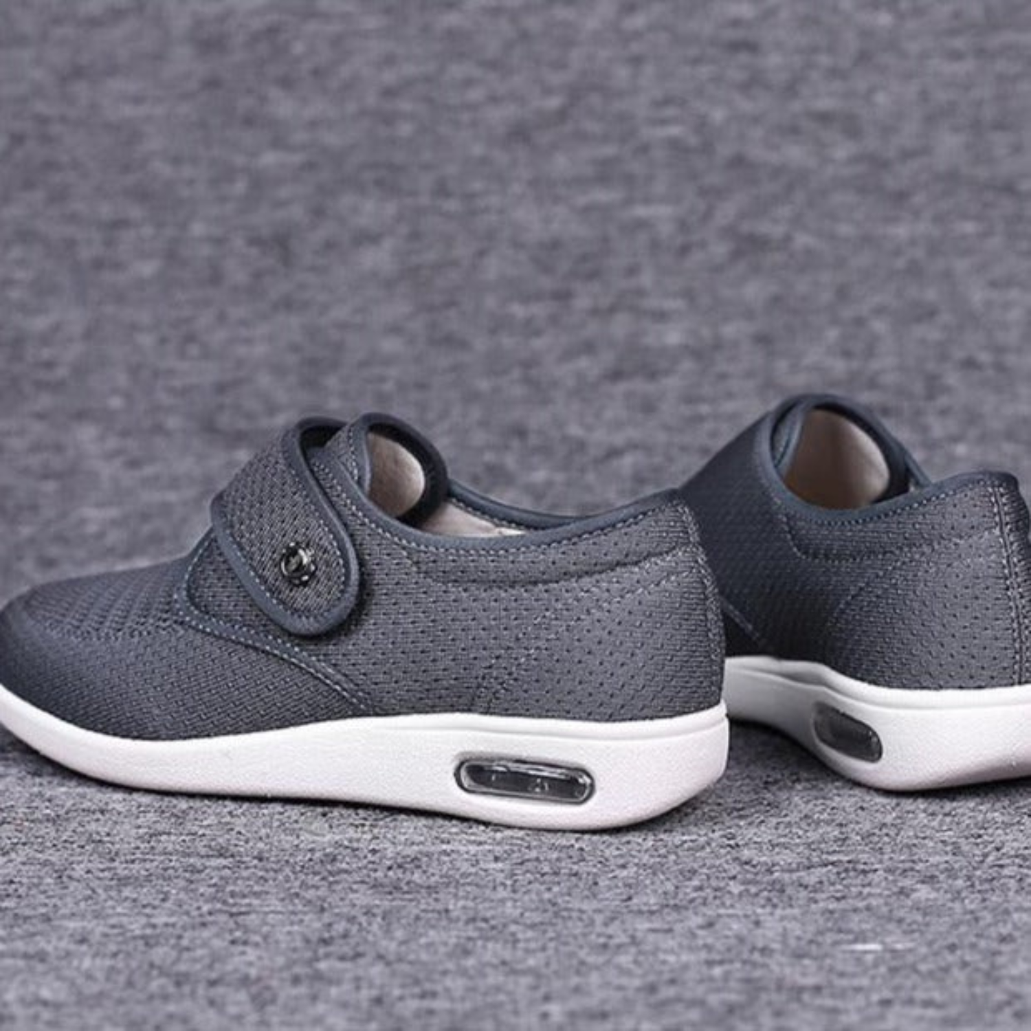 Trendy Wide Diabetic Shoes - Anika-Gray-4.0-Nora Luxe