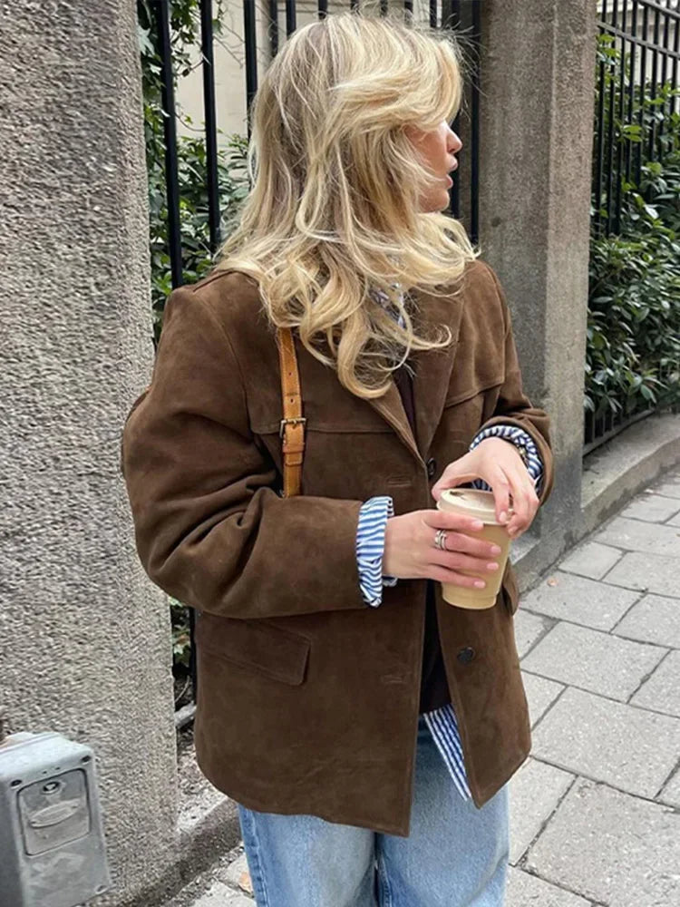 Stylish Womens Winter Wool Coat - Pexav