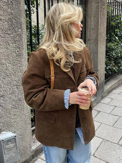 Stylish Womens Winter Wool Coat - Pexav