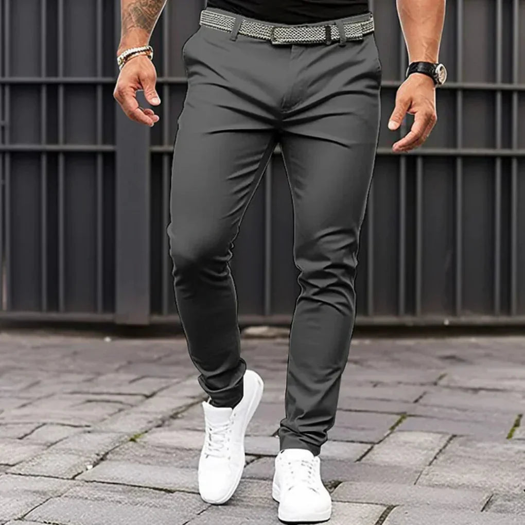 Men's Slim Fit Formal Trousers - Olytrend