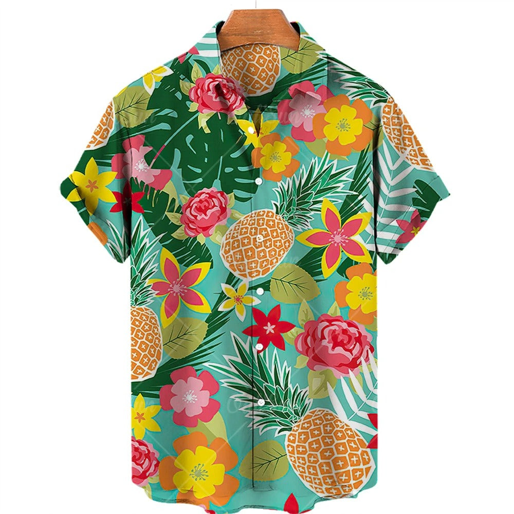 Summer Hawaiian Short Sleeve Shirt – Mateo - Pexav