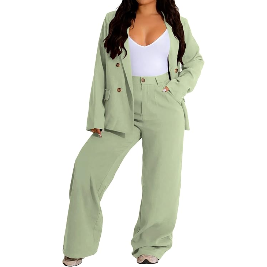 Classic 2-Piece Women's Office Suit - Pexav