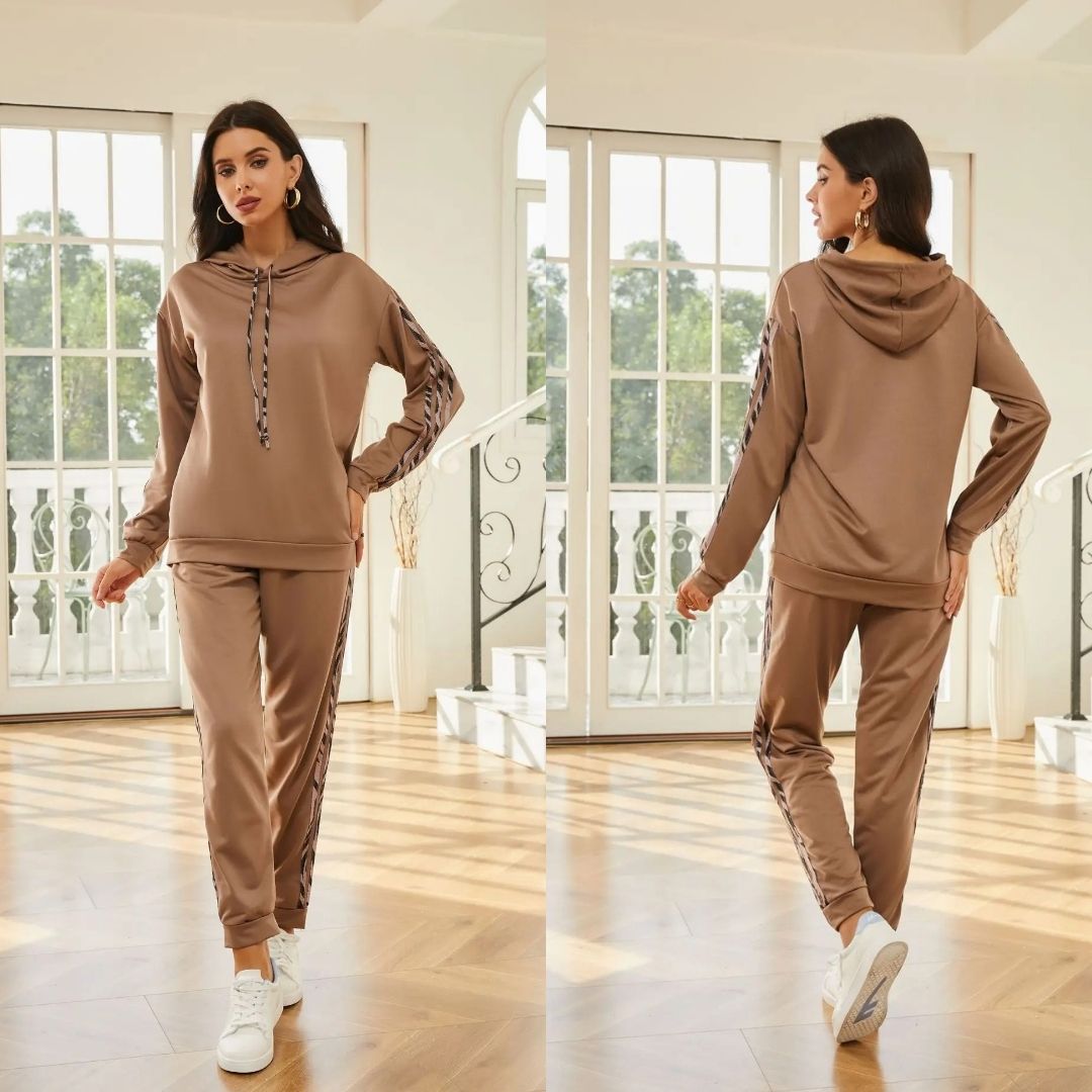 Two-Piece Ladies' Sports Set – Yara-Black-S-Nora Luxe