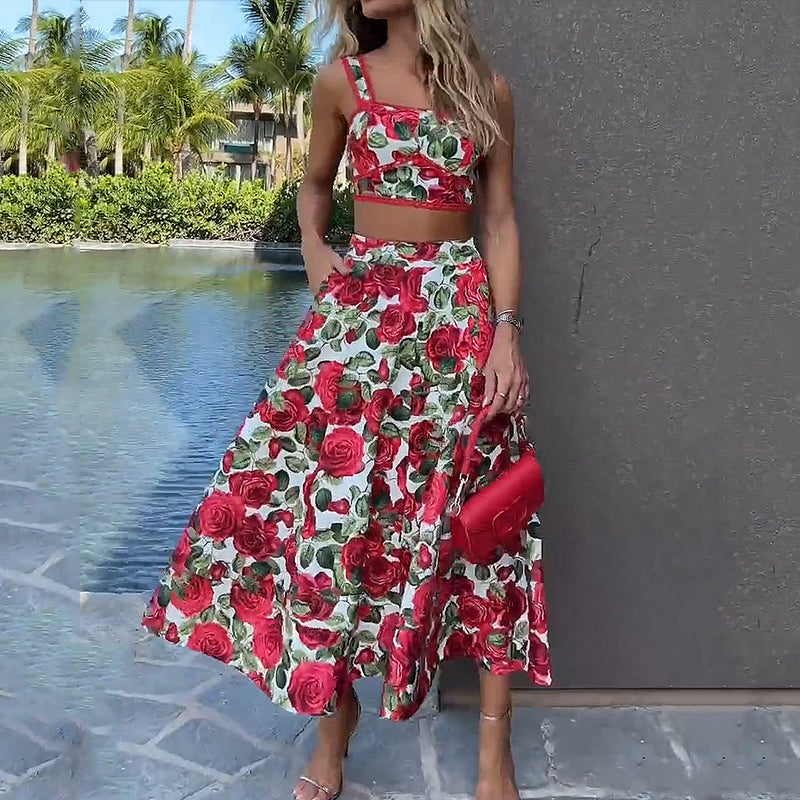 Two-piece Summer Set with Open Waist – Solenne-S-State of Style