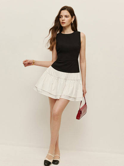Ombre Layered Strapless Dress