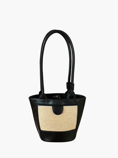 Colorful Fabric Shopper Tote Bag