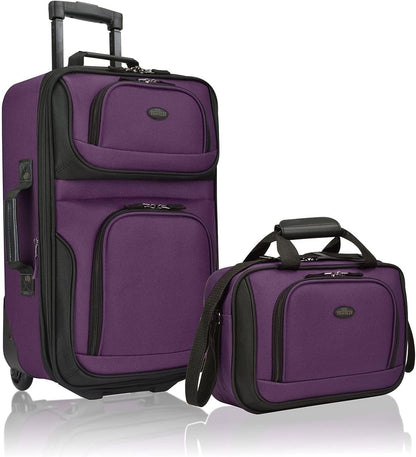 Lightweight 2-Piece Expandable Carry-On Luggage Set