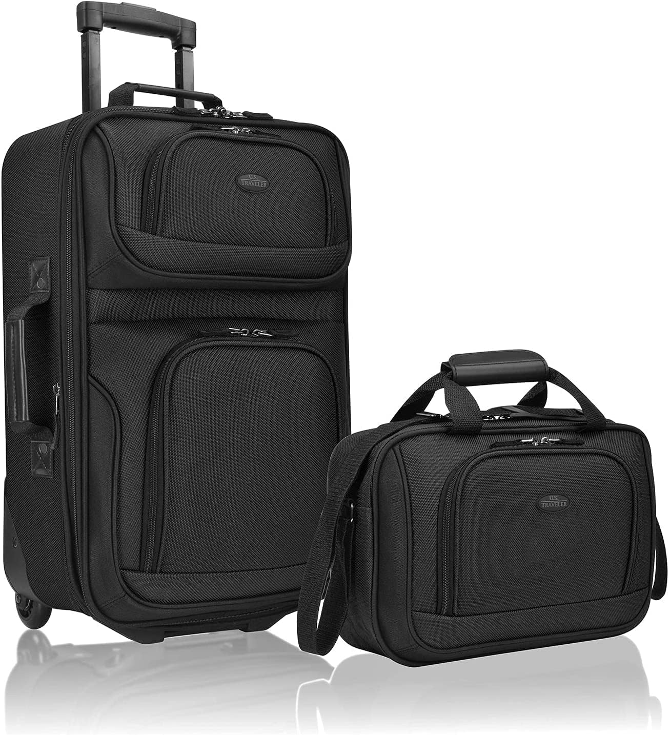 Lightweight 2-Piece Expandable Carry-On Luggage Set