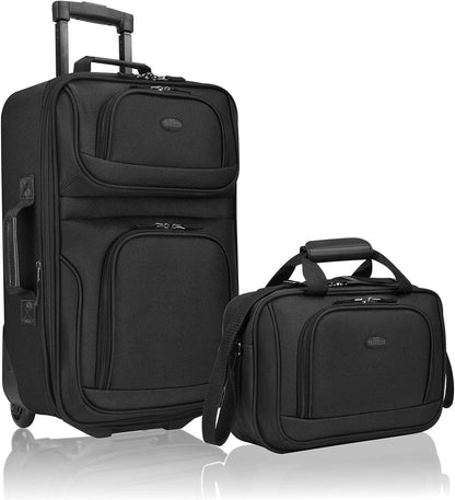 Lightweight 2-Piece Expandable Carry-On Luggage Set