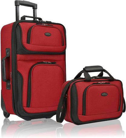 Lightweight 2-Piece Expandable Carry-On Luggage Set