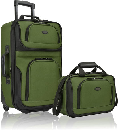 Lightweight 2-Piece Expandable Carry-On Luggage Set
