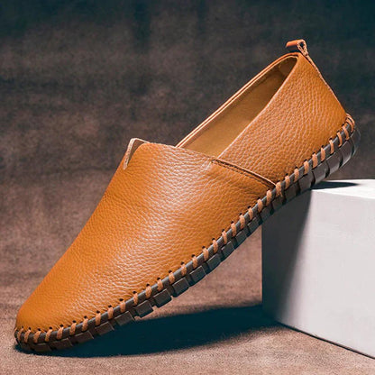 Luxury Slip On Loafers Real Leather Shoes