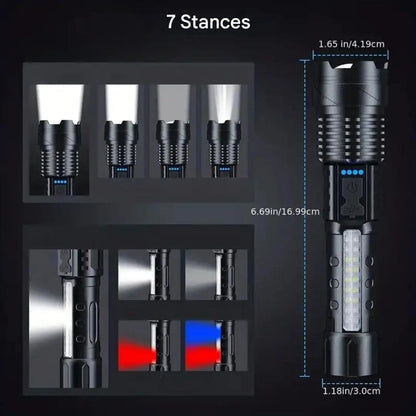 Ultra-bright Military Torch with 5000 Lumens - PowerBeam-Nora Luxe