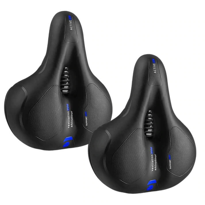 Ultra-comfortable Bike Saddle - CloudRide Pro-Blue-2 Pieces-Nora Luxe