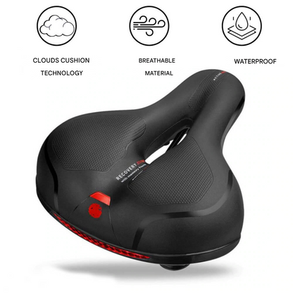 Ultra-comfortable Bike Saddle - CloudRide Pro-Red-1 Piece-Nora Luxe