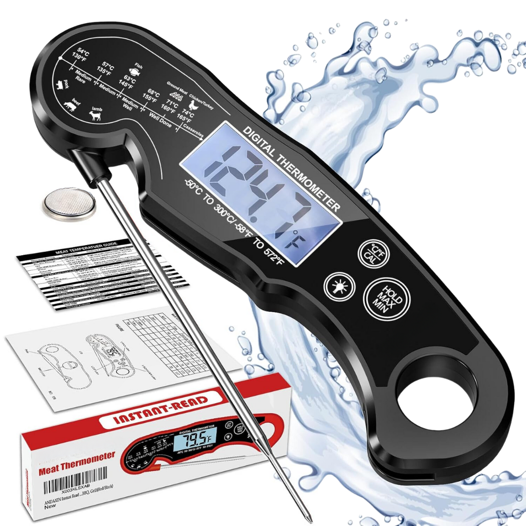 Ultra-fast Digital Meat Thermometer – GrillGauge-Red-Nora Luxe