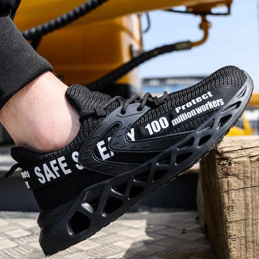 Lightweight Ventilated Work Safety Shoes - Pexav