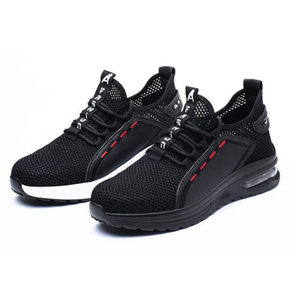 Ultralight Safety Shoes with Steel Toe - SteelFlex One-Black-4.5-Nora Luxe