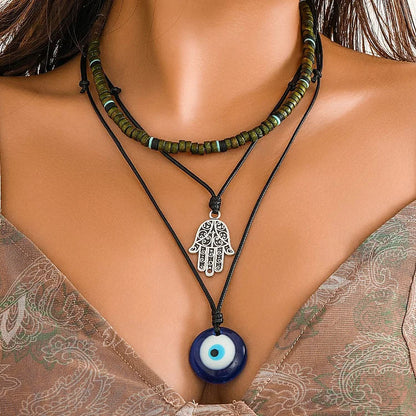 Unisex 3-Layer Necklace Set - Ravi-Nora Luxe