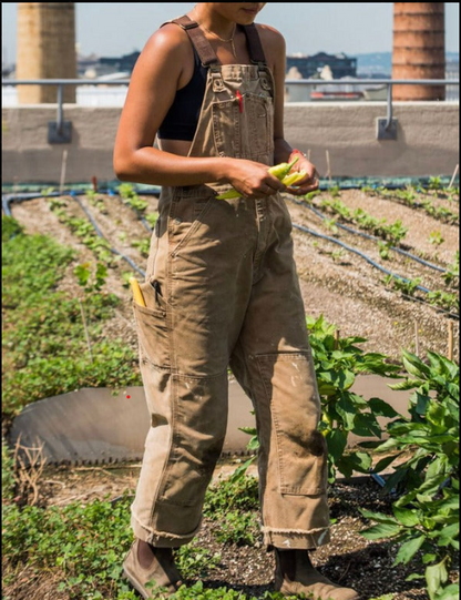 Relaxed Fit Gardening Work Overalls - Pexav