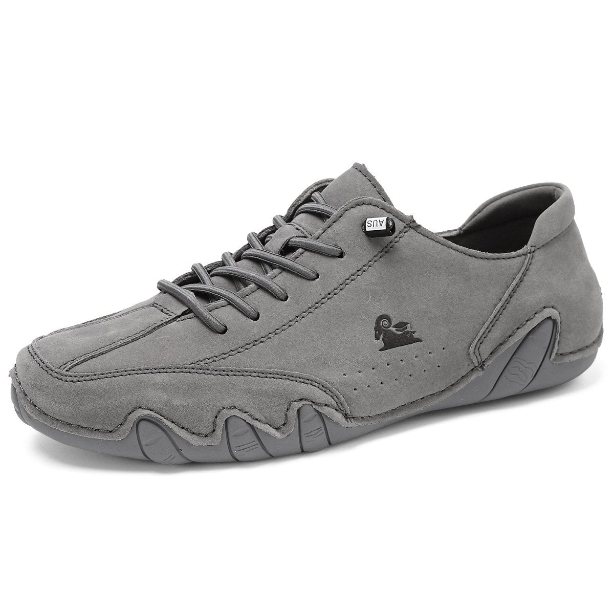 Unisex Leather Barefoot Shoes – BareMotion-Gray-4-Nora Luxe