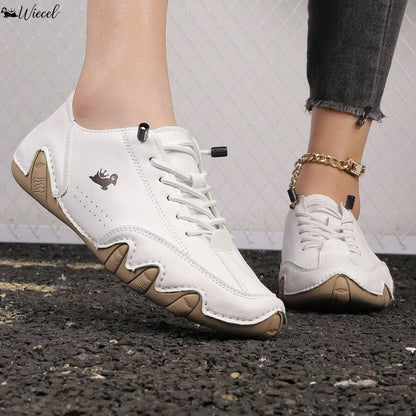 Unisex Leather Barefoot Shoes – BareMotion-White-4-Nora Luxe