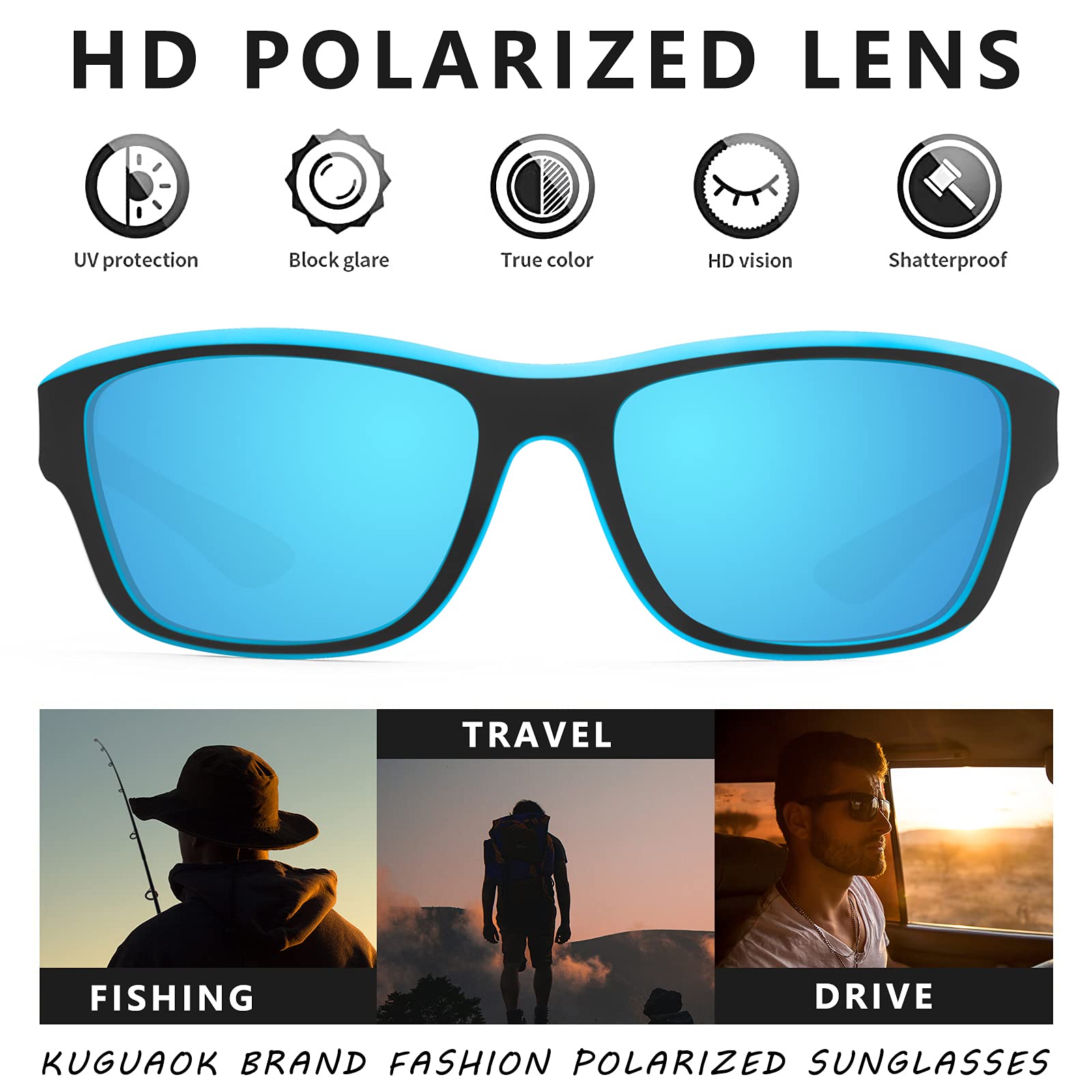 Unisex Outdoor Sunglasses - SolarGuard-Red-Nora Luxe