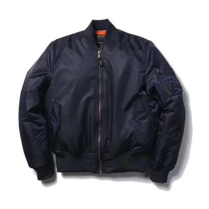 Unisex Premium Bomber Jacket with Zip - Alex-Dark blue-XXS-Nora Luxe