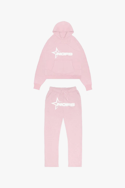 Unisex Tracksuit with Hoodie - Nova-Pink-S-The Livary