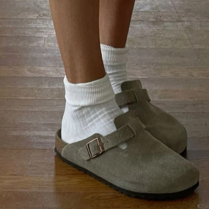Unisex Vegan Leather Sandals - EliteStep-Brown-5.0-Nora Luxe