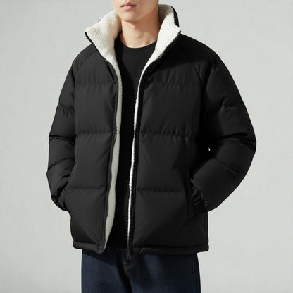 Warm Quilted Puffer Coat with Fleece Lining - Nocini