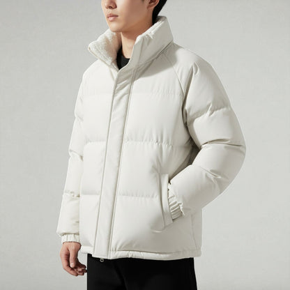 Warm Quilted Puffer Coat with Fleece Lining