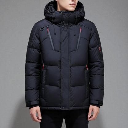 Warm Thick Filled Mid-Length Hooded Parka - Nocini