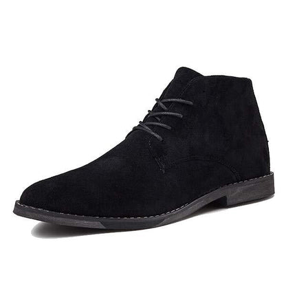 UrbanStride Classic | Stylish Mid-High Men's Lace-Up Shoe-Black-5.0-Nora Luxe