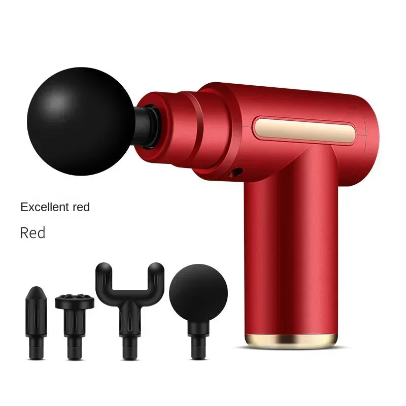 USB Mini Massage Gun - MuscleEase-Red-Nora Luxe