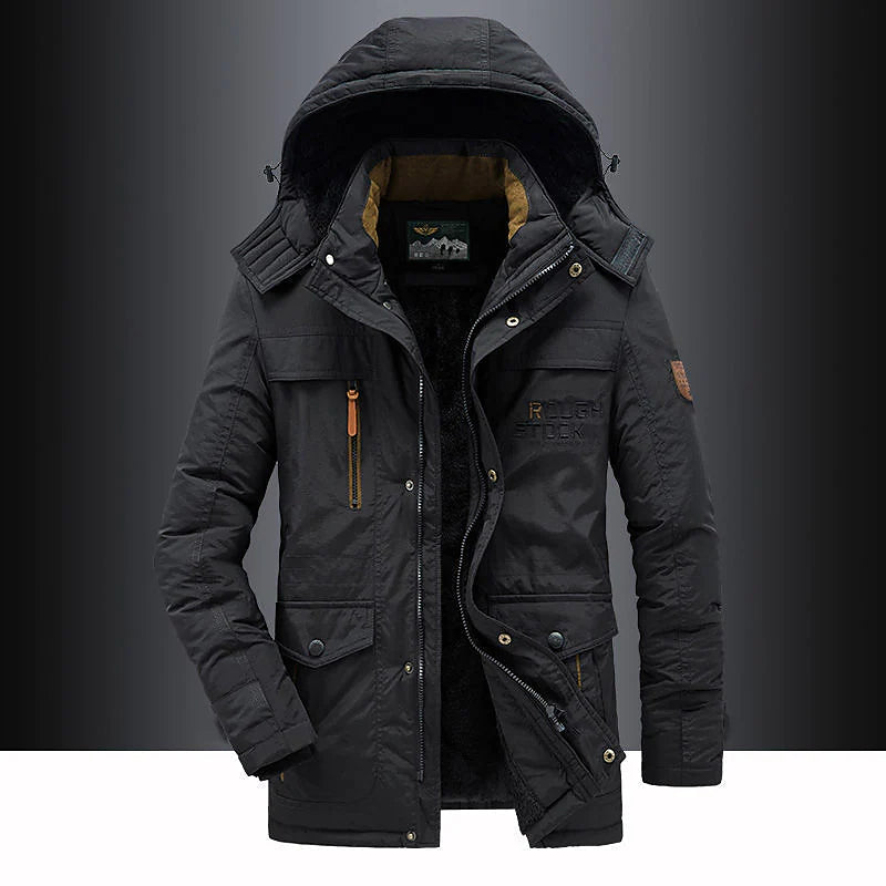 Insulated Waterproof Men's Parka Coat - Nocini