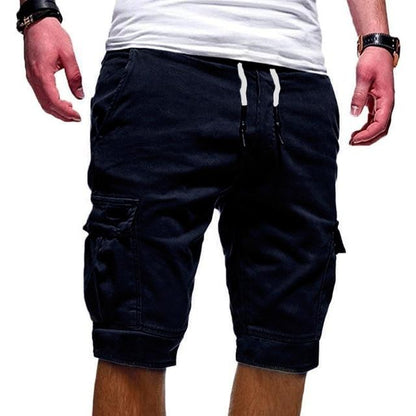 Relaxed Fit Cargo Shorts with Drawstring Waist