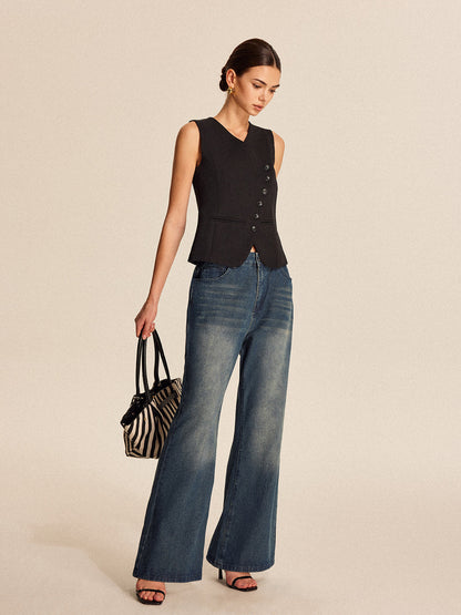 Sleek Open Front Waistcoat