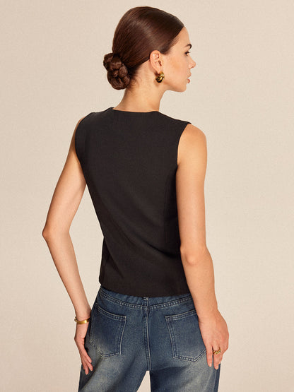 Sleek Open Front Waistcoat