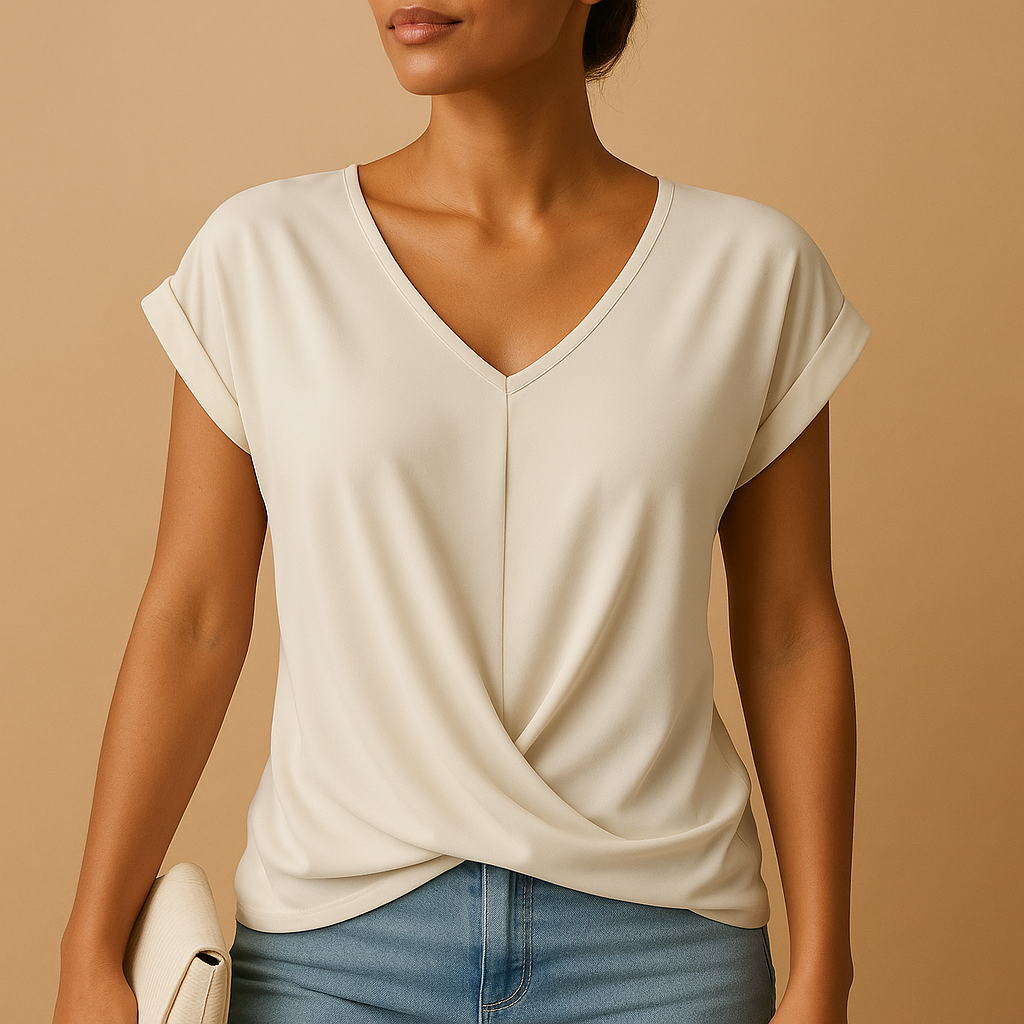 Chic V-neck Ladies Blouse Grace - Nocini