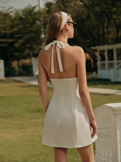 Tie Front Ruffle Summer Dress