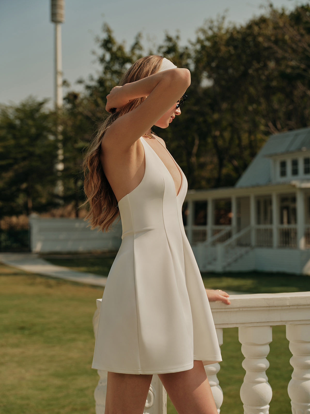 Tie Front Ruffle Summer Dress