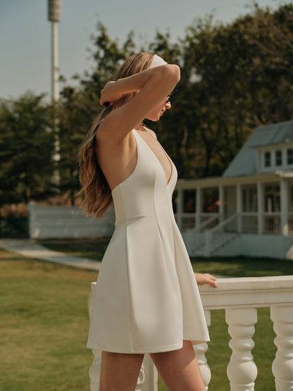 Tie Front Ruffle Summer Dress