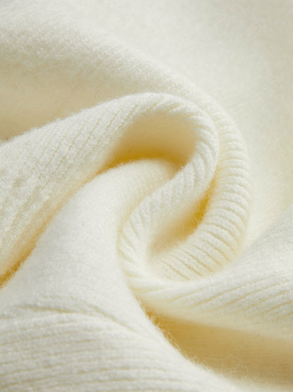 Open Front V Neck Cardigan Sweater